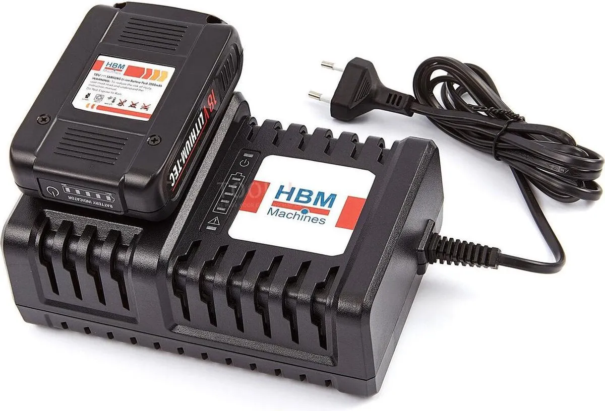 HBM ACCULADER TBV 1/2 Elektrische Slagmoersleutel 18V 2,0Ah - 250Nm