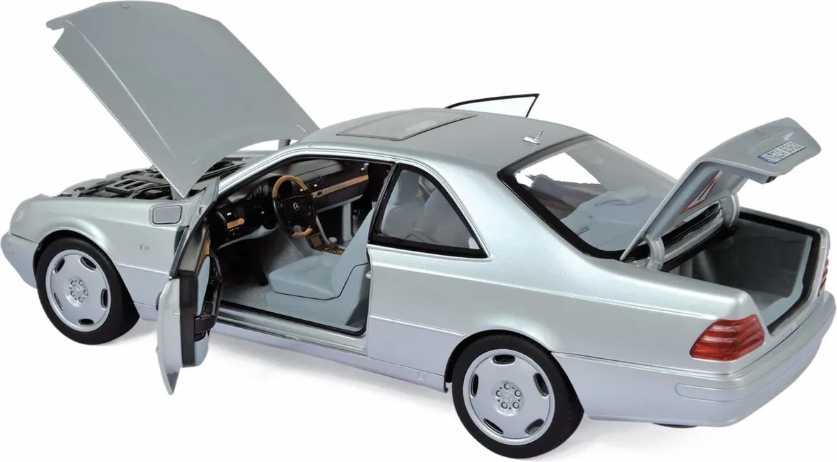 Mercedes-Benz CL600 Coupé 1997 - 1:18 Norev - Zilver