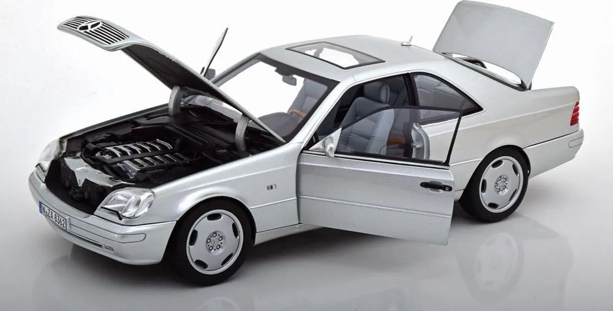 Mercedes-Benz CL600 Coupé 1997 - 1:18 Norev - Zilver
