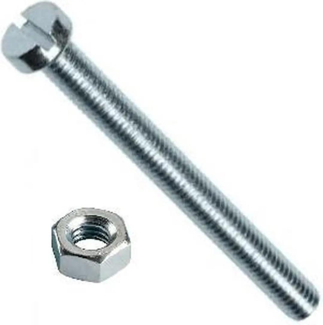 Deltafix M4 x 20mm metaalschroef met moer - 15 Stuks - afbeelding 2 van 2