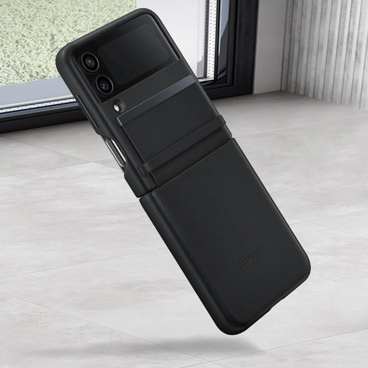 Samsung Leren Cover EF-VF721LBEGWW - Zwart - afbeelding 6 van 6