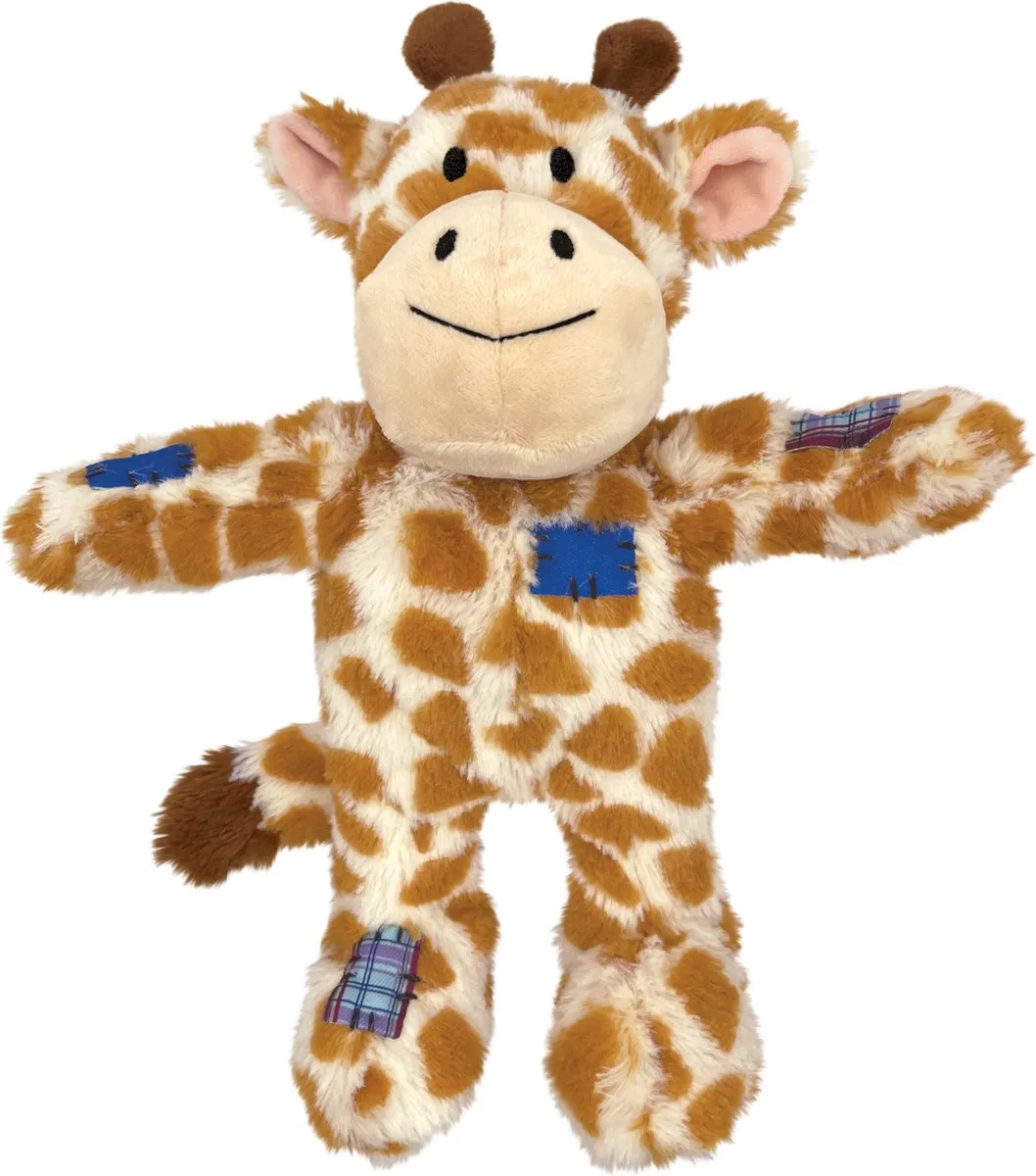 KONG Wild Knots Giraffe Pluche Hondenspeelgoed M - Geel