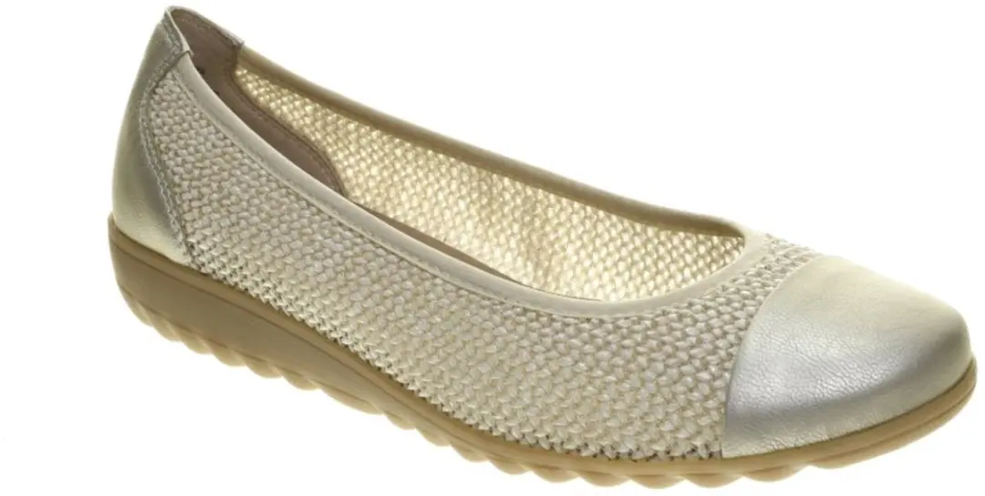 Caprice 9-22123-46 Ballerina - wit - maat 40 - afbeelding 2 van 6