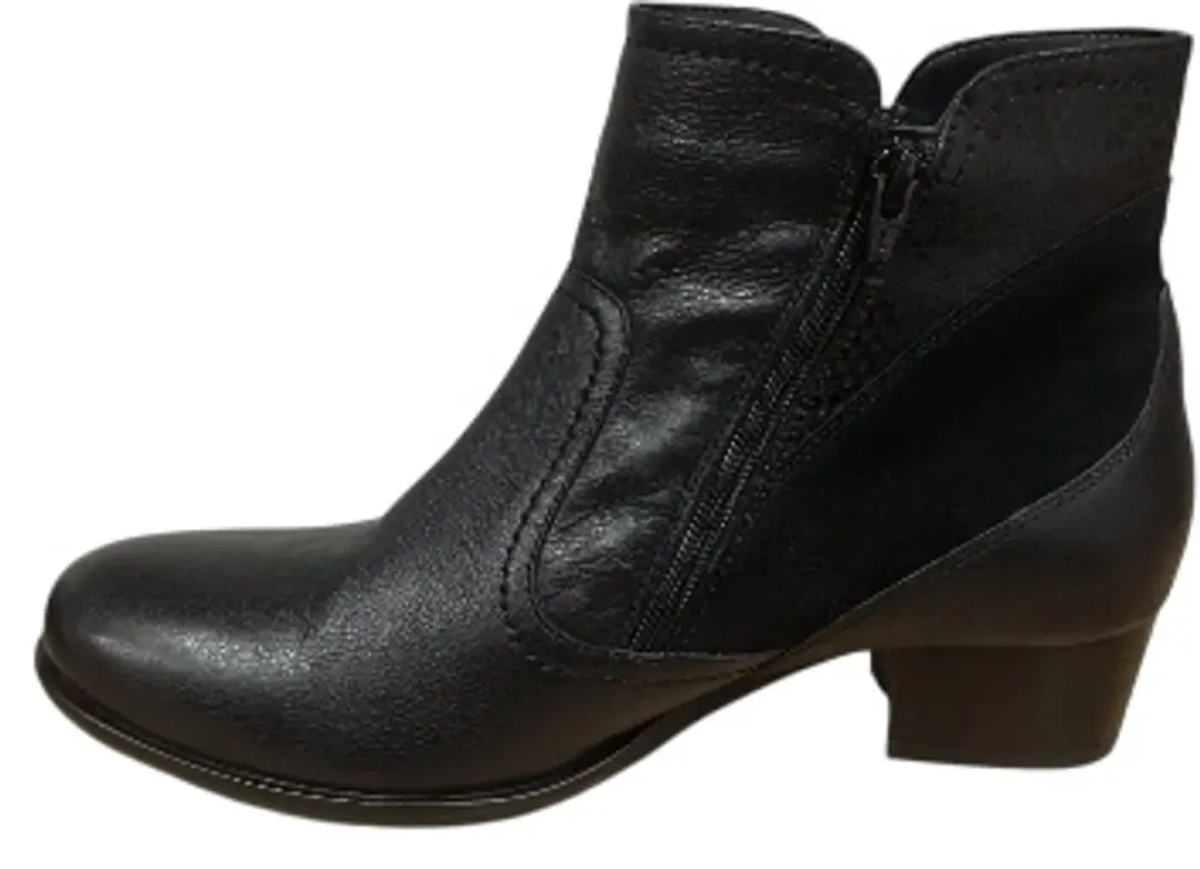 Helioform - Dames enkellaars met hakje - Wijdte K Extra breed - Artikel 231.021-0350 - Zwart - Maat 37.5 - afbeelding 3 van 6