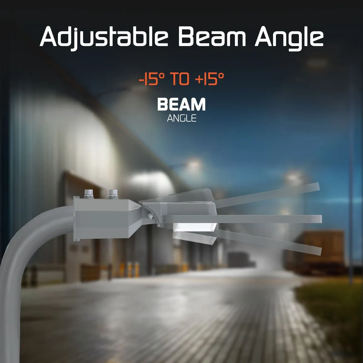 Ledvion LED Straatlamp 200W 6500K IP65 - Grijs