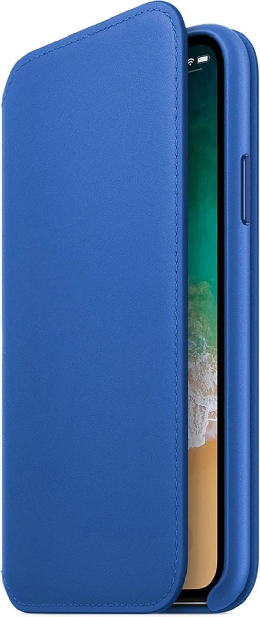 Apple Folio Hoesje iPhone X - Electric Blue - MRGE2ZM/A