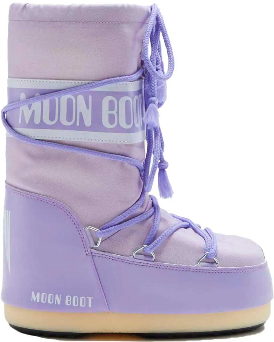 Moon Boot Icon Nylon Laarzen Paars EU 23-26 Meisje