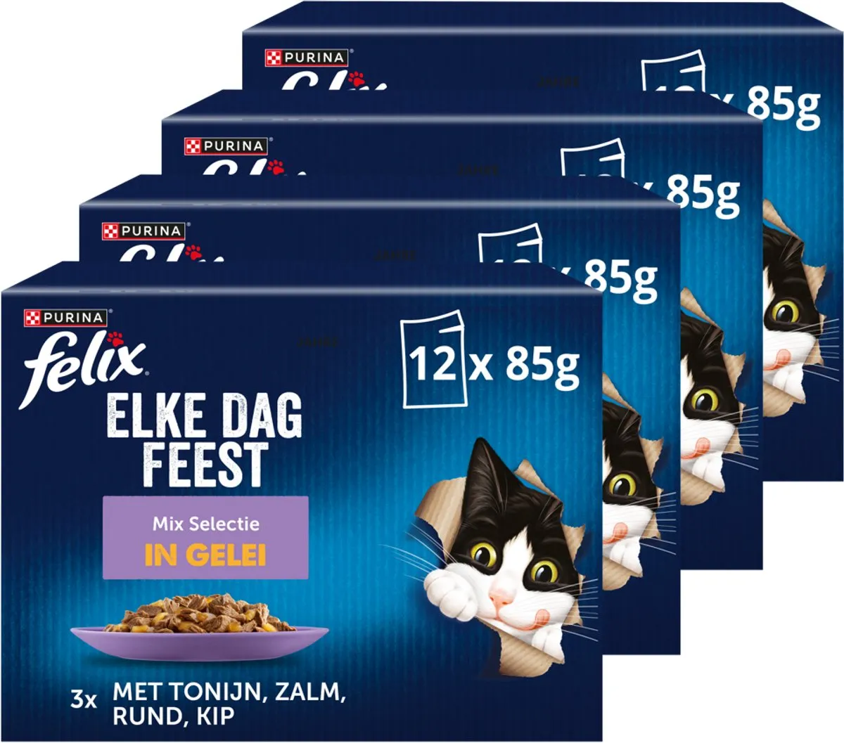Felix Elke Dag Feest in Gelei Mix Selectie Natvoer