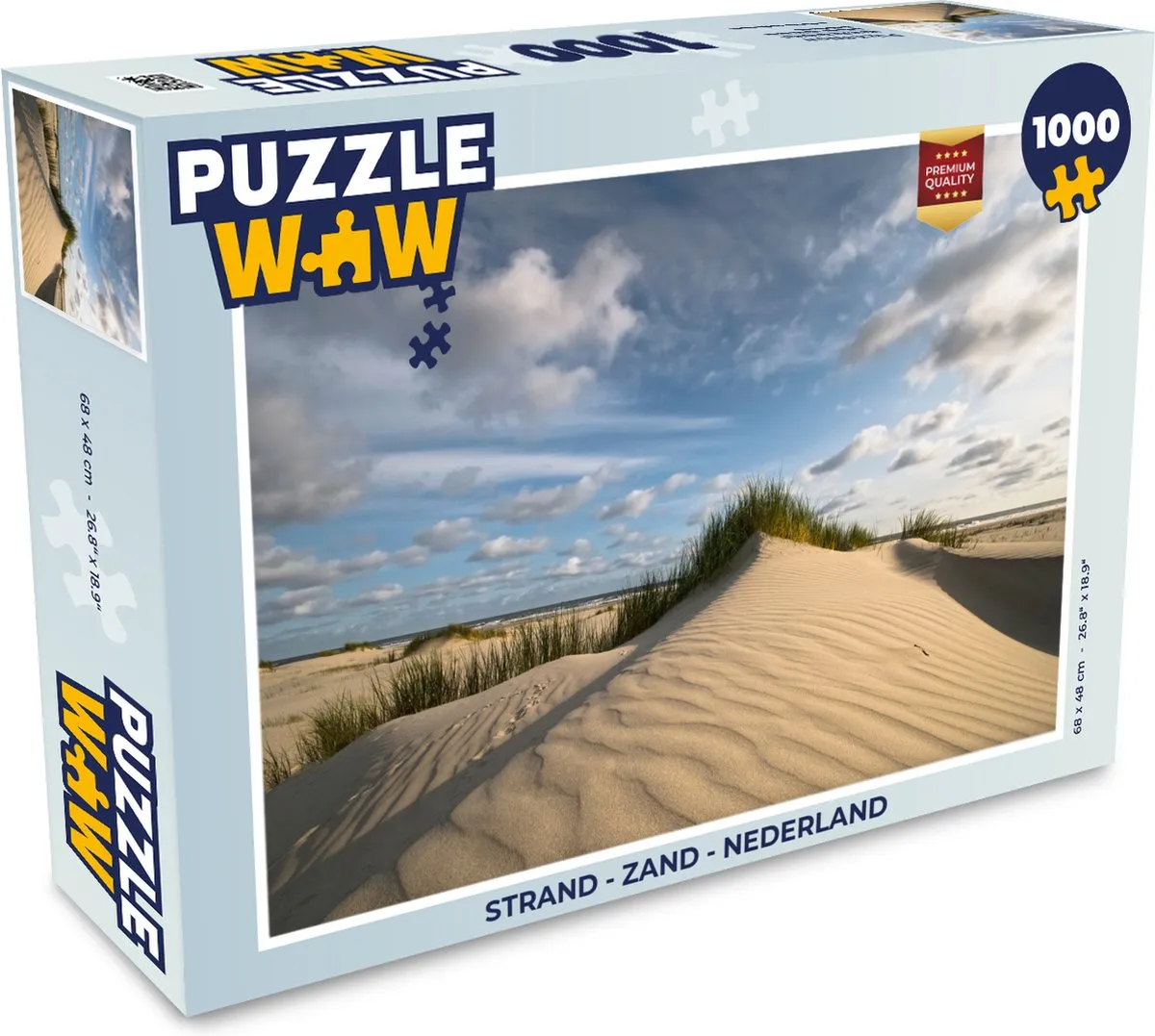 PuzzleWow Strand Nederland Legpuzzel 1000 Stuks