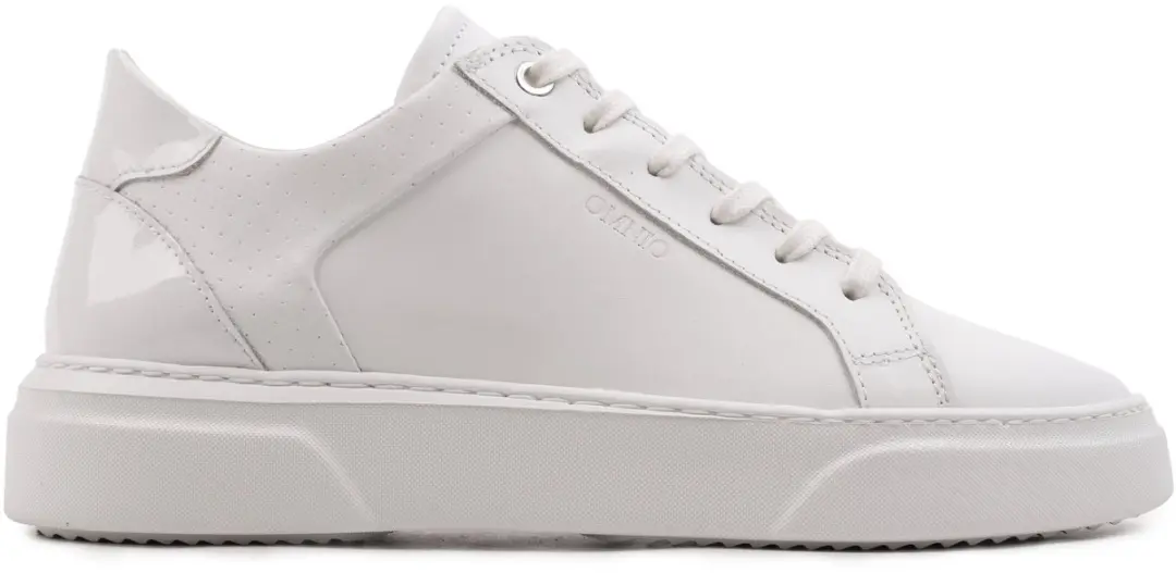 Omnio kea glam sneakers dames wit/wit patent leer