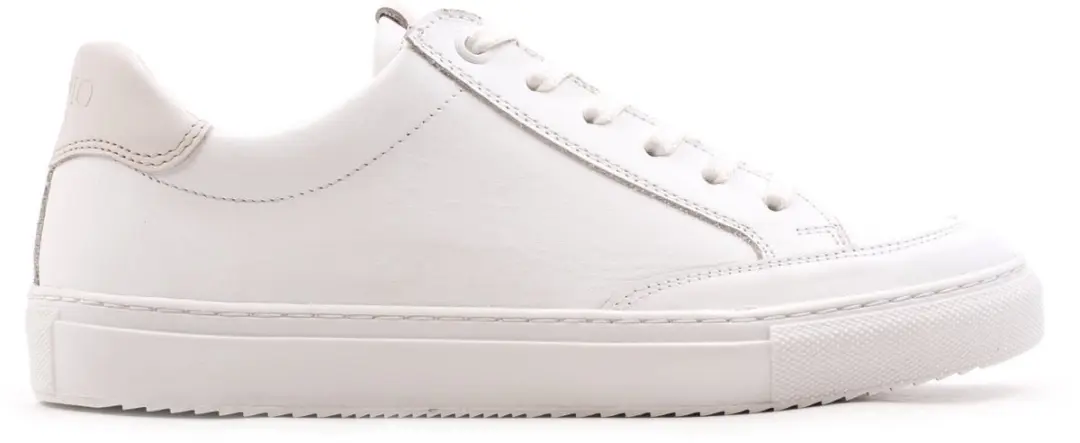 Omnio alfa retro sneakers dames wit/beige leer