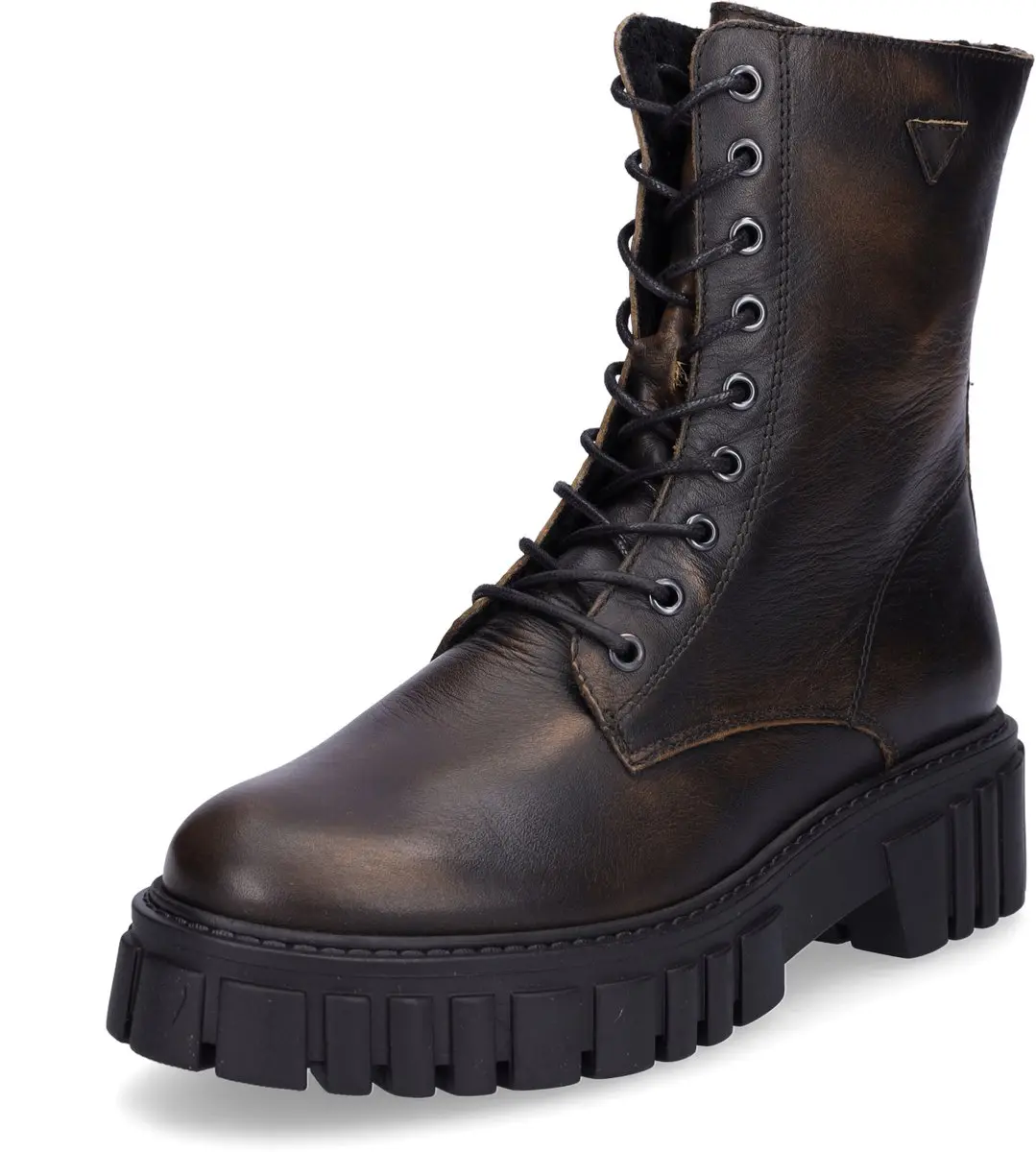 Palpa dames veterlaarsjes cognac
