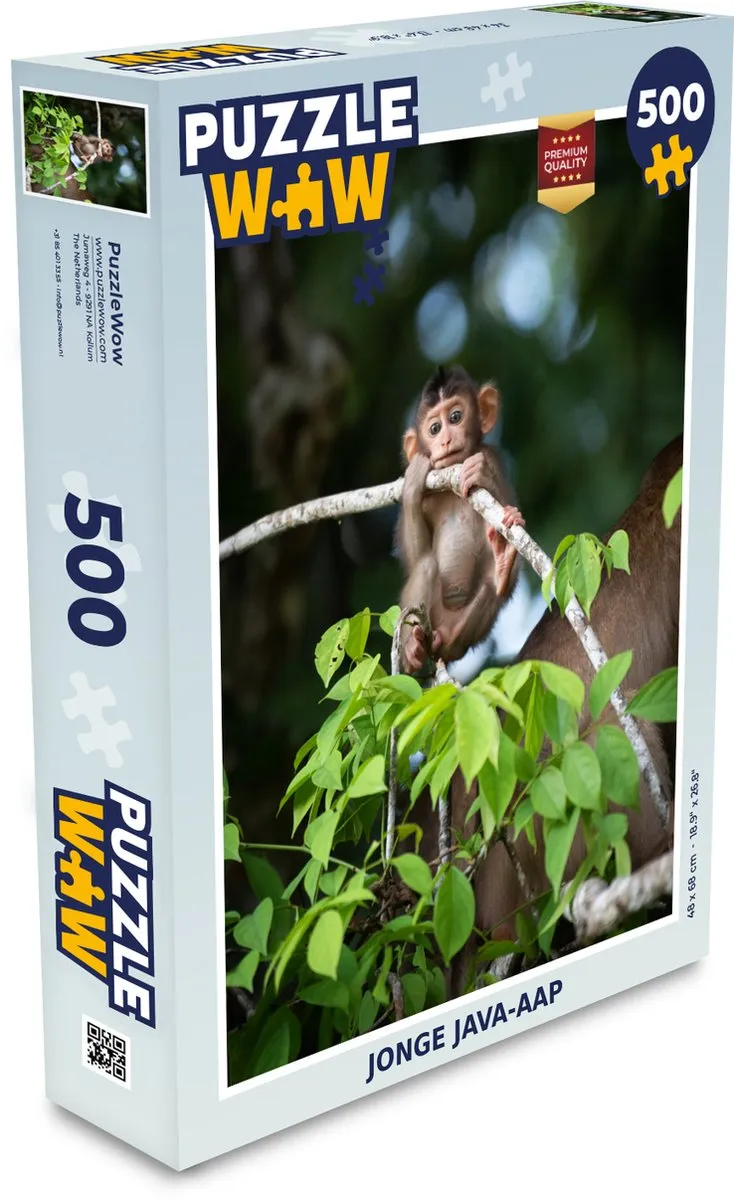 PuzzleWow Baby Aap Takken Legpuzzel 500 Stuks