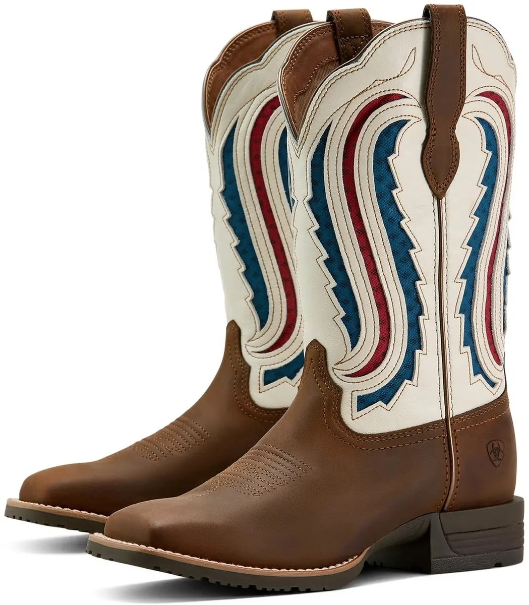 Ariat HYBRID RANCHWORK VENTTEK 360 rijlaars bruin wit