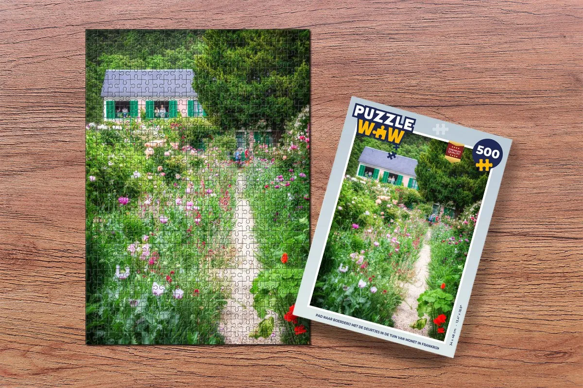 PuzzleWow Monet Boerenhof Legpuzzel 500 Stuks - Multicolor