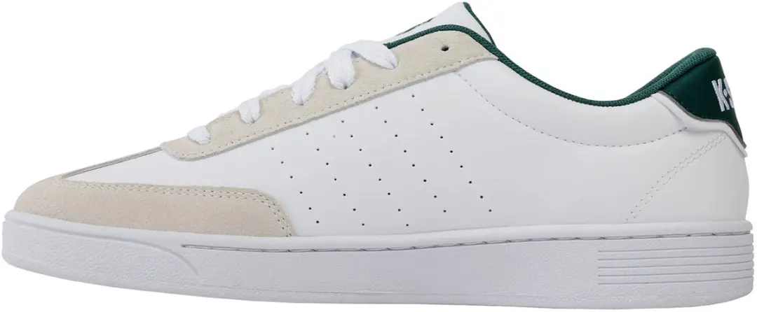 K-Swiss COURT BALBOA SDE herensneaker vrijetijdsschoen 04735-168-M wit/groen - afbeelding 2 van 6