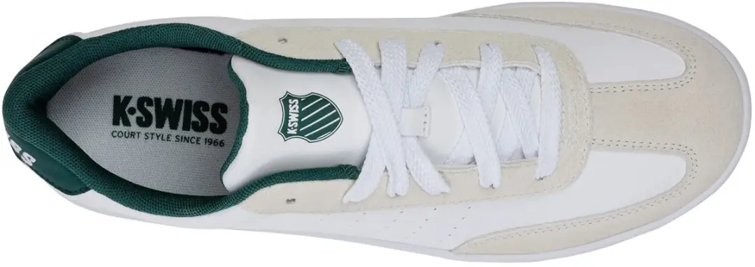 K-Swiss COURT BALBOA SDE herensneaker vrijetijdsschoen 04735-168-M wit/groen - afbeelding 3 van 6