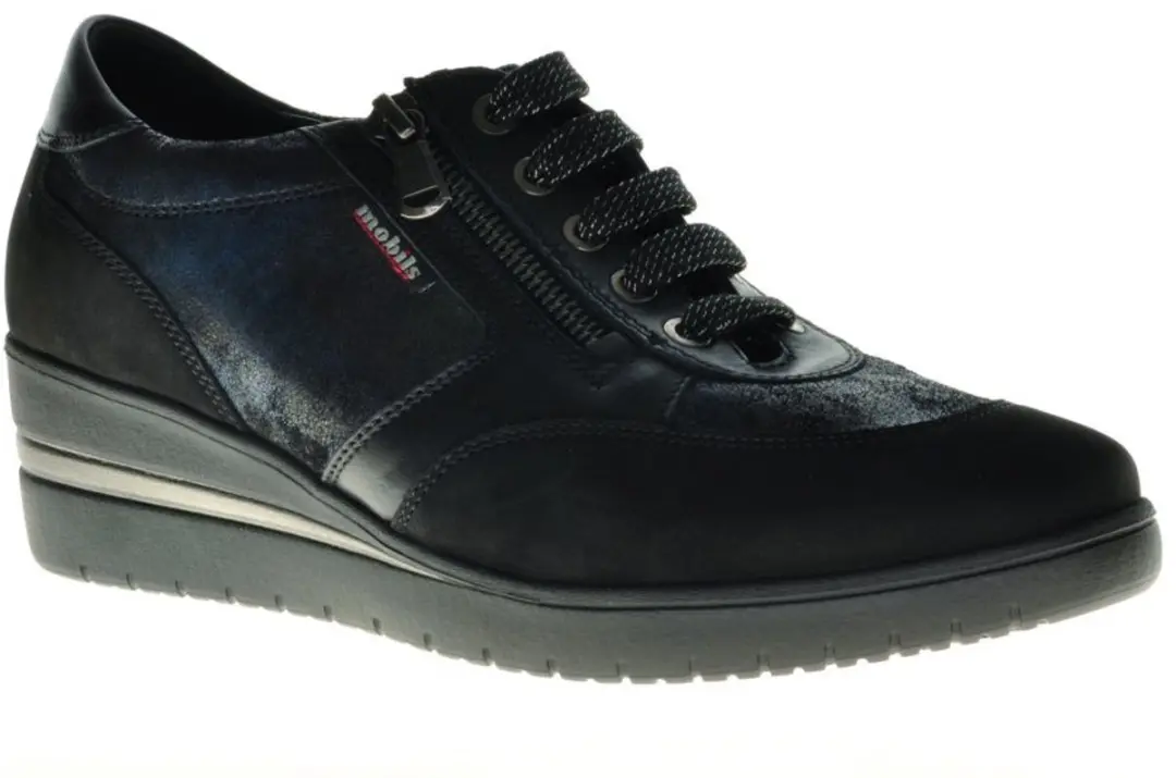 Mephisto Mobils Ergonomic Patrizia Zwarte Sneaker