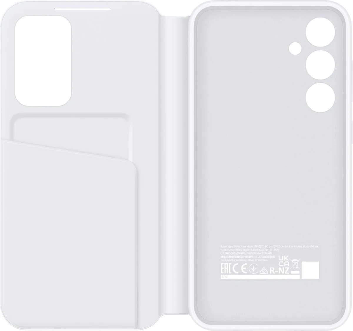 Samsung Smart View Wallet Case EF-ZS711CWEGWW - Wit
