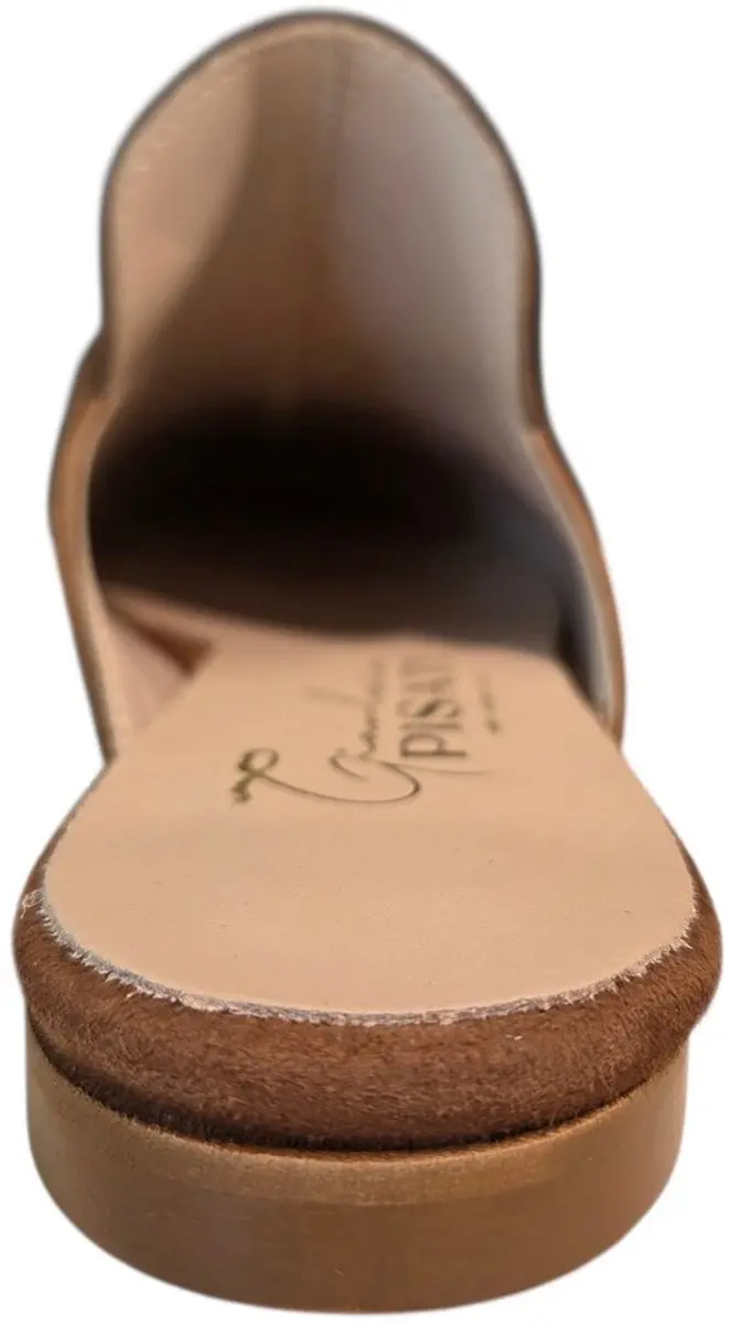 Gianluca Pisati Scarlet Camoscio Legno Slippers - Cognac - afbeelding 3 van 4