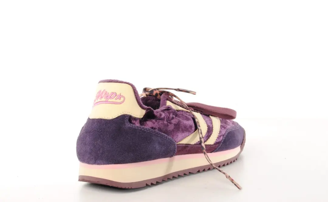MRP Utah Lage Sneaker - Paars/Beige - afbeelding 4 van 6