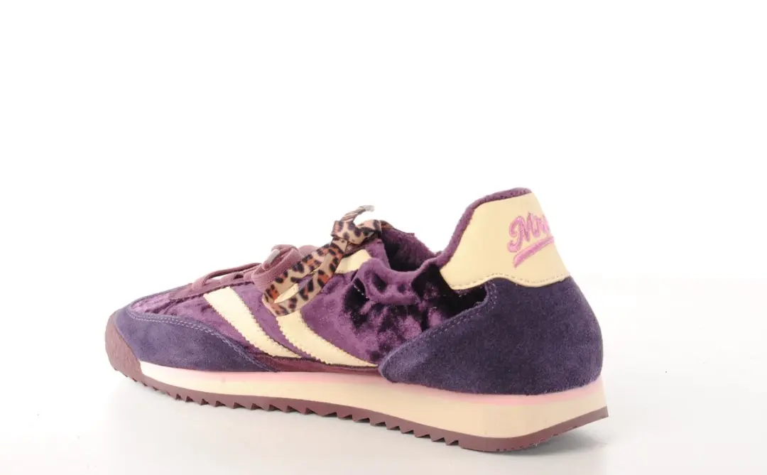 MRP Utah Lage Sneaker - Paars/Beige - afbeelding 2 van 6