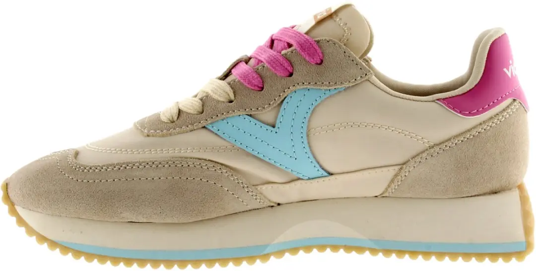 Victoria Cosmos Lage leren sneakers Beige - afbeelding 5 van 6