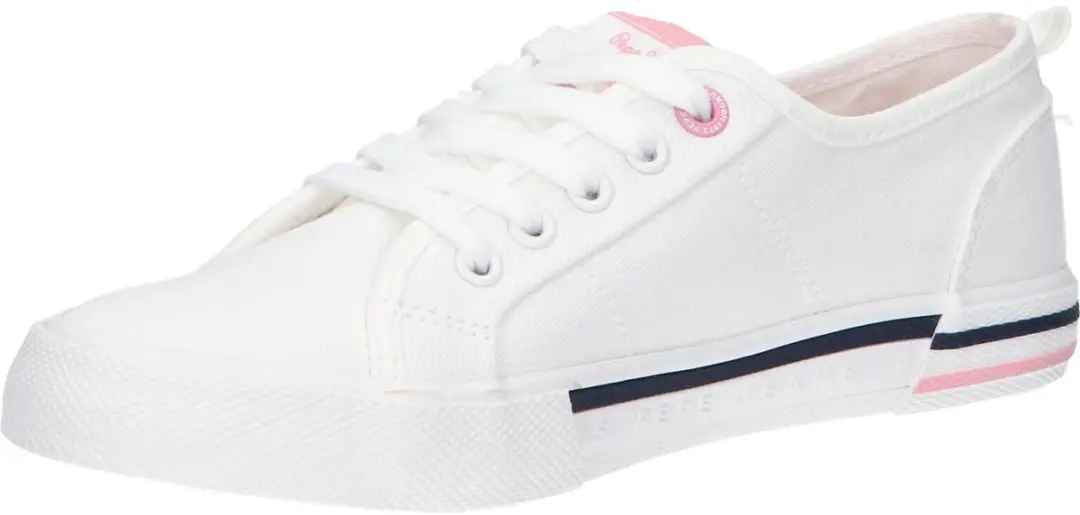 Pepe Jeans Brady Top Damestrainers gebroken wit - afbeelding 5 van 6