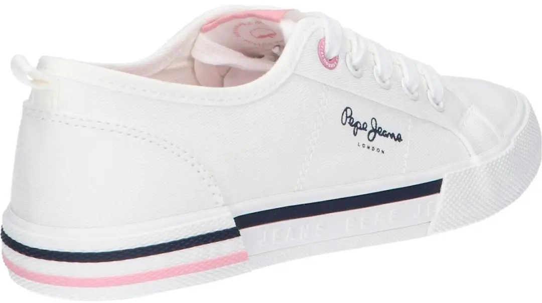 Pepe Jeans Brady Top Damestrainers gebroken wit - afbeelding 4 van 6