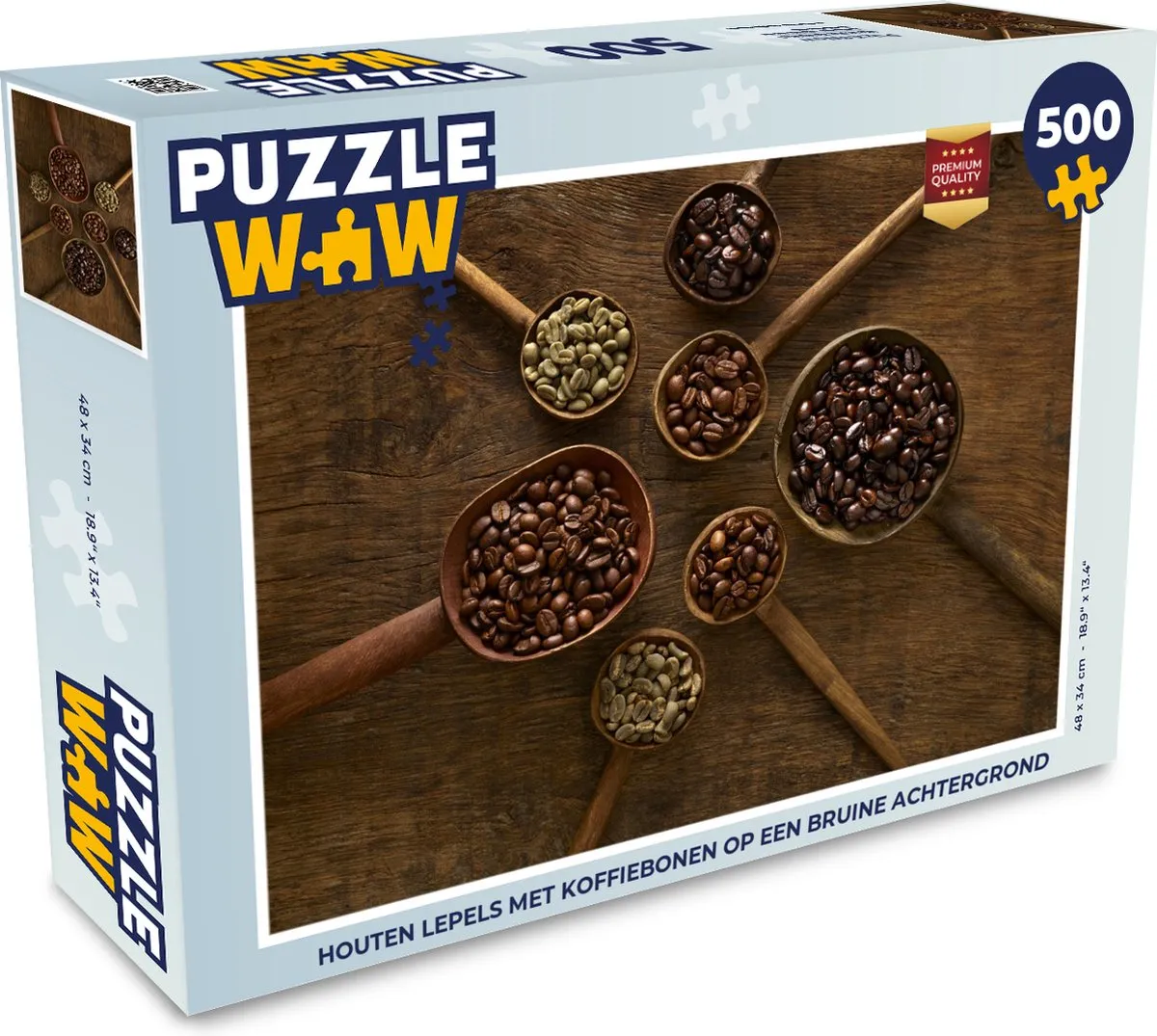 PuzzleWow Legpuzzel Houten Lepels 500 Stuks - Multicolor