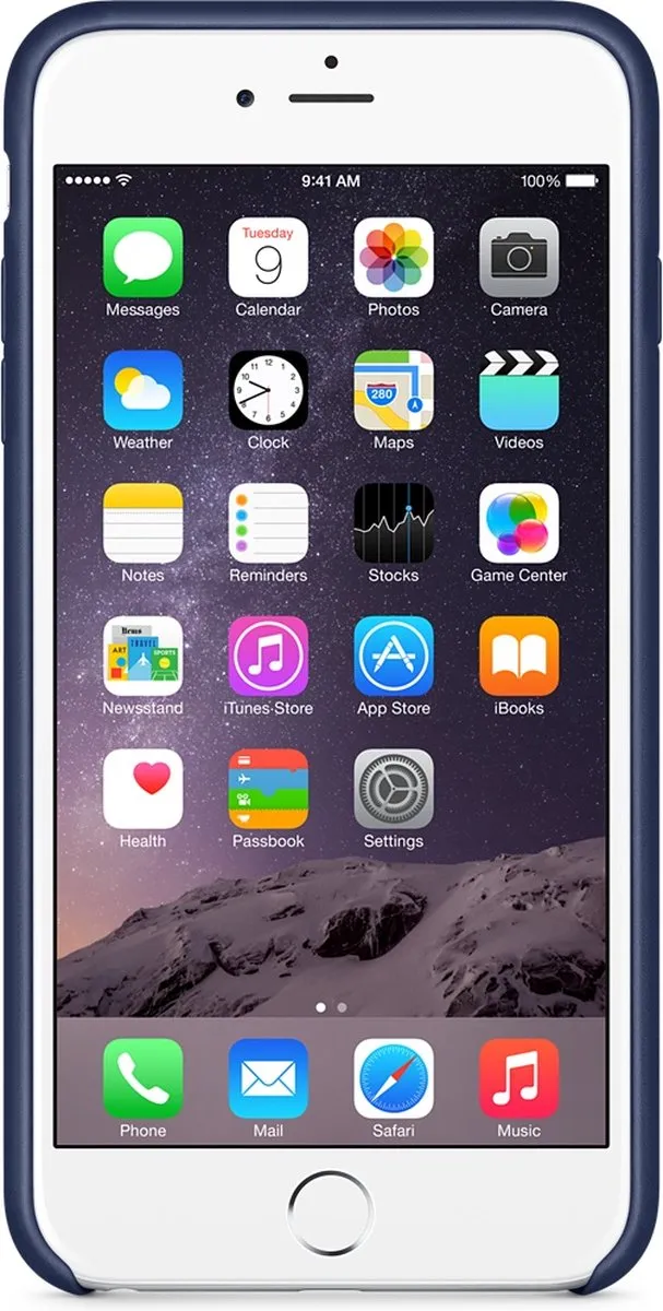 Apple Leren Hoesje iPhone 6/6s Plus MGQV2ZM/A - Donkerblauw