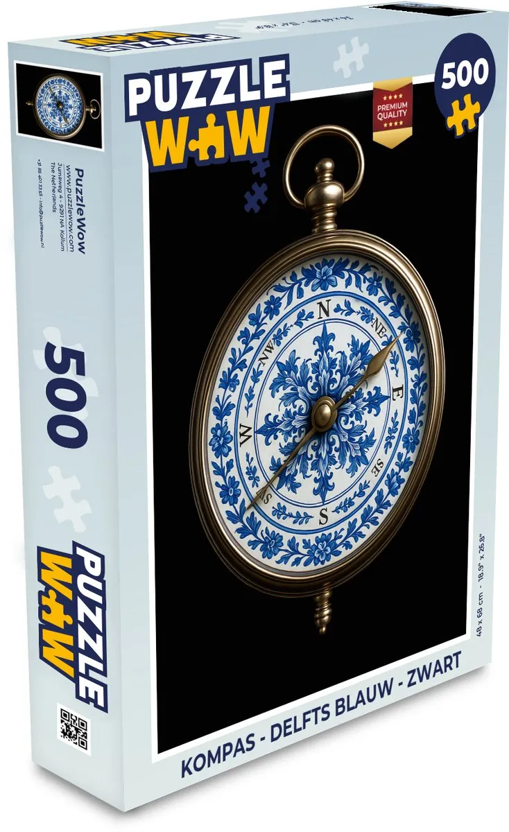 PuzzleWow Kompas Legpuzzel 500 Stuks