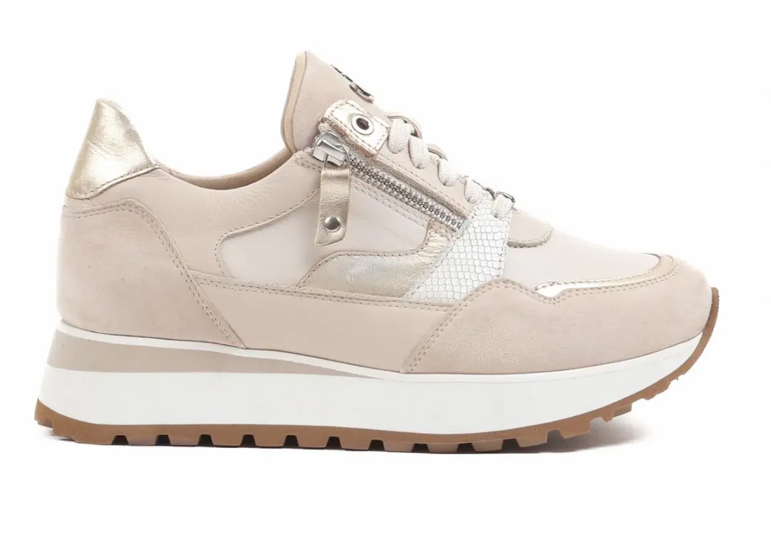 Footnotes dames sneakers Elke - Beige - afbeelding 2 van 2