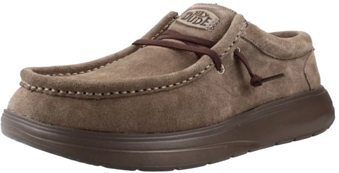 HEY DUDE HD41975 WALLY X SUEDE Bruin 42 EU - afbeelding 2 van 4