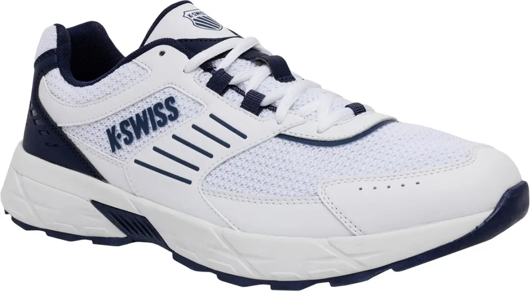 K-Swiss Heren Fario M Sneaker, Vrijetijdsschoen, 04779-124-M wit/blauw - afbeelding 2 van 2