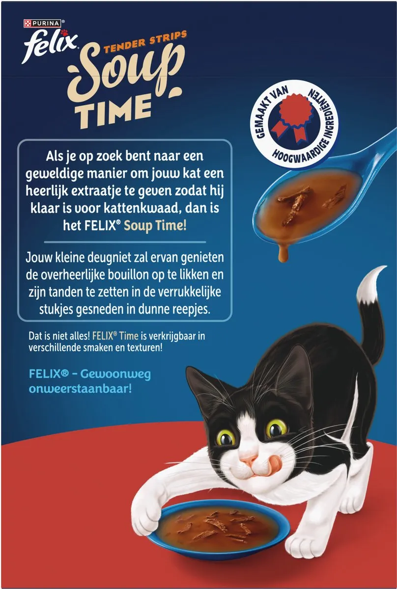 Felix Soup Filets Farm Selectie Natvoer - Rund/Kip/Lam - 48 Stuks