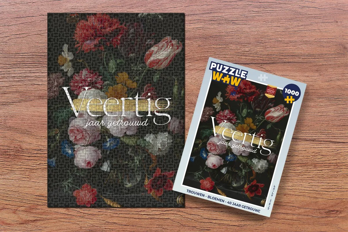 PuzzleWow Jubileum Legpuzzel 1000 Stuks - Multicolor