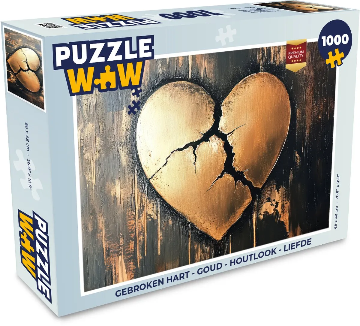 PuzzleWow Gebroken Hart Legpuzzel 1000 Stuks
