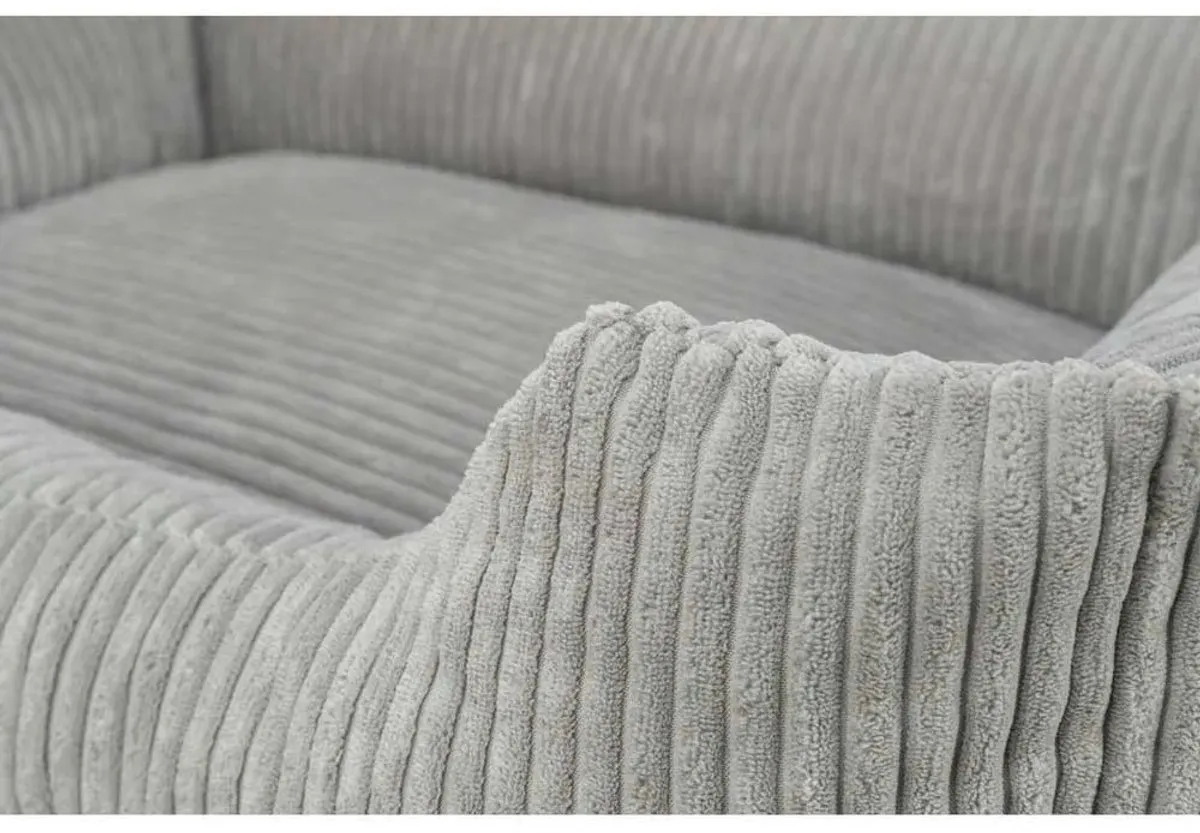 Trixie Hondenmand Vital Jonna Ribfluweel - 60x50cm - Grijs - afbeelding 6 van 6