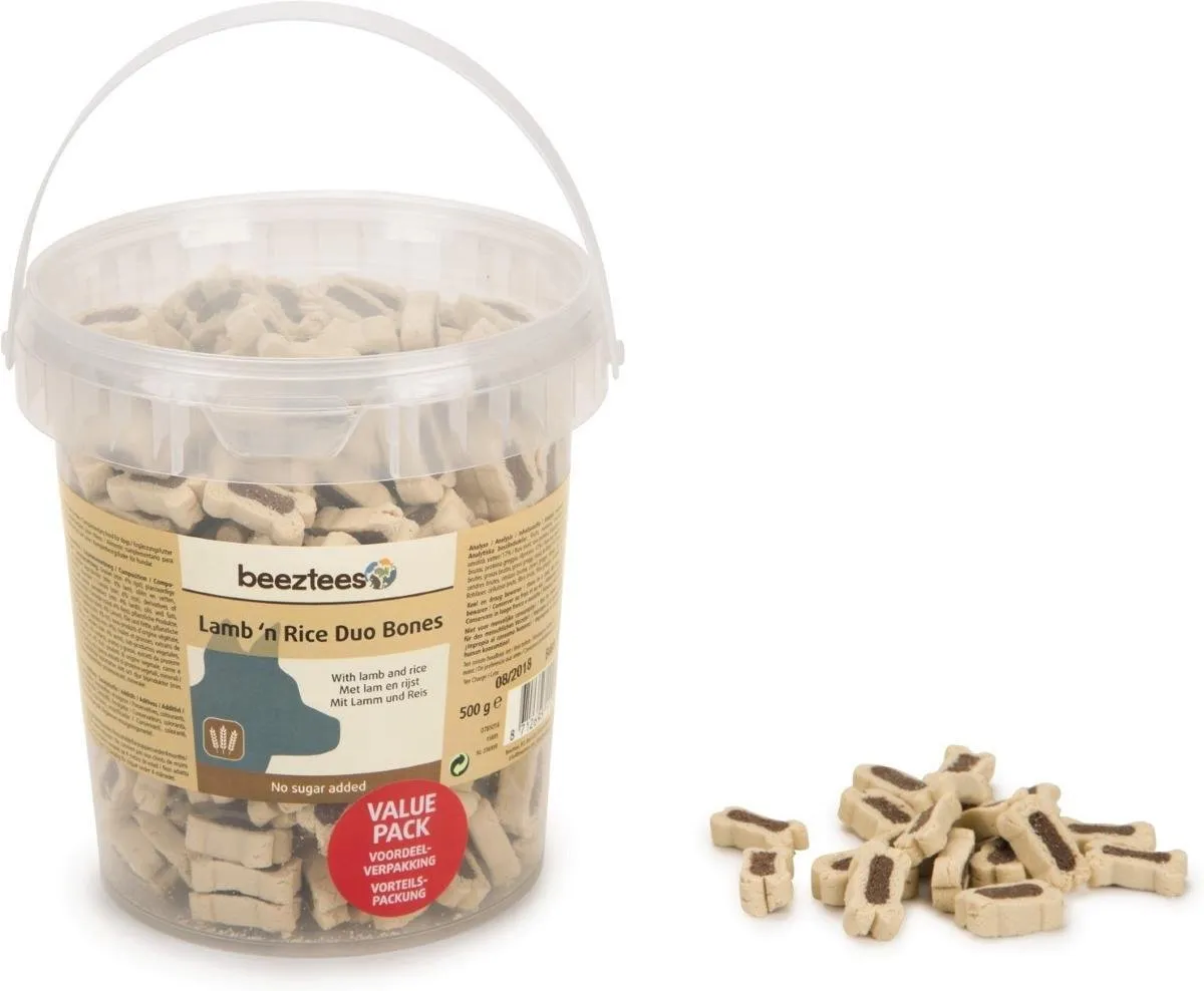 Beeztees Lam & Rijst Duo Bones 500g