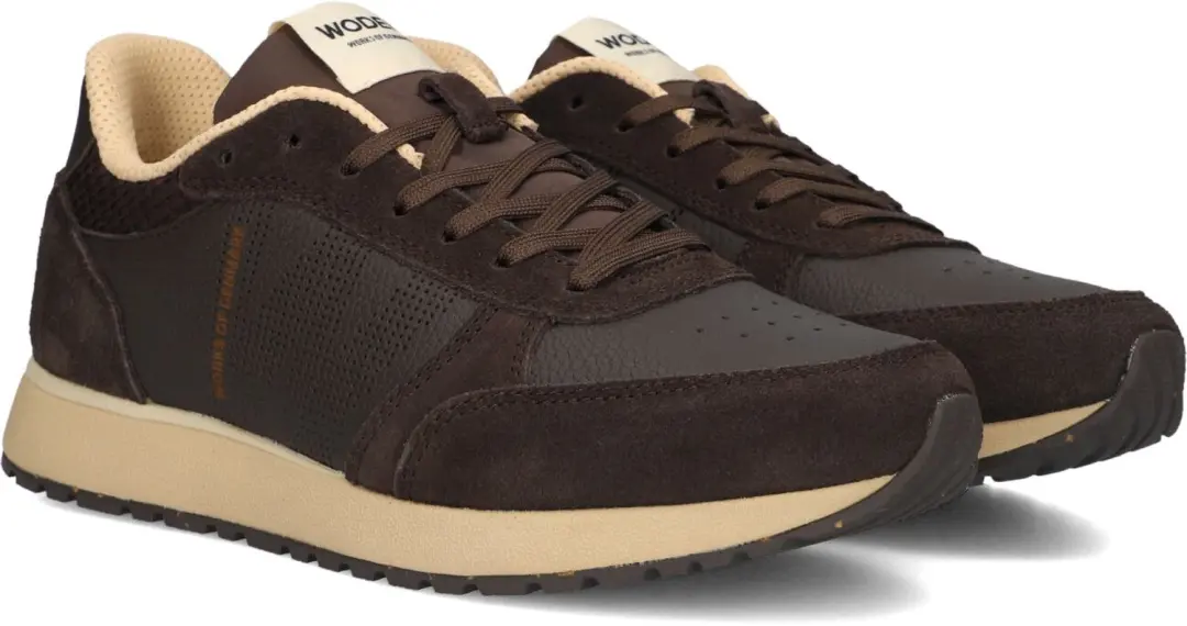 Woden Ronja Mix Sneakers Bruin - afbeelding 2 van 6