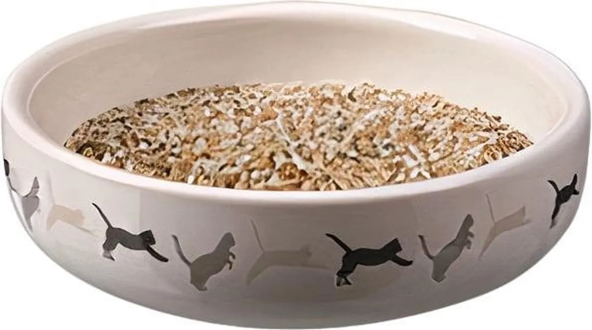 Trixie Kattengraszaad 50g Keramiekpot - afbeelding 2 van 3