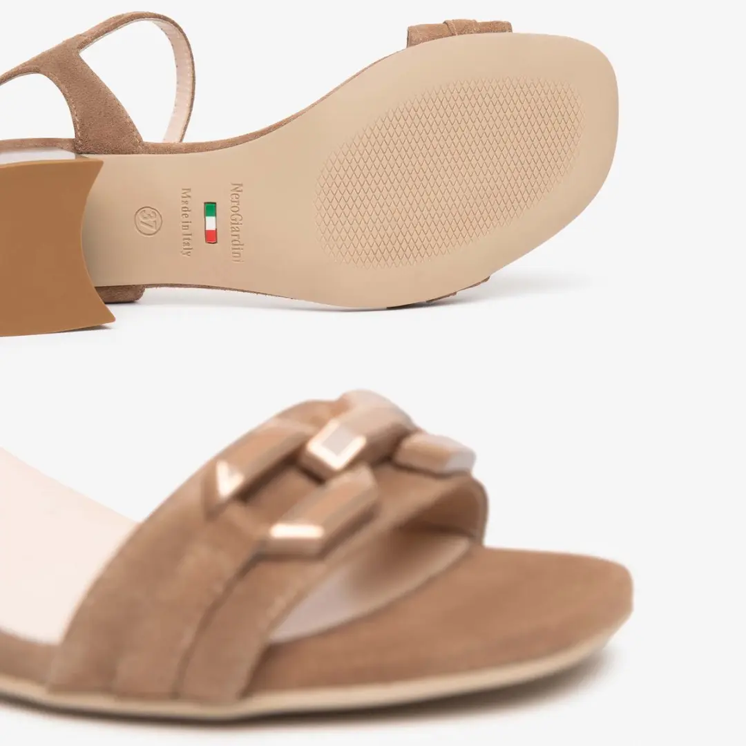 Sandalen Nerogiardini Velour Tpu Fen Naturale