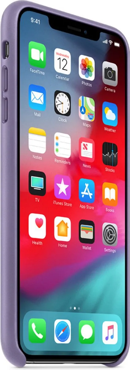 Apple iPhone Xs Max Leren Hoesje MVH02ZM/A - Paars