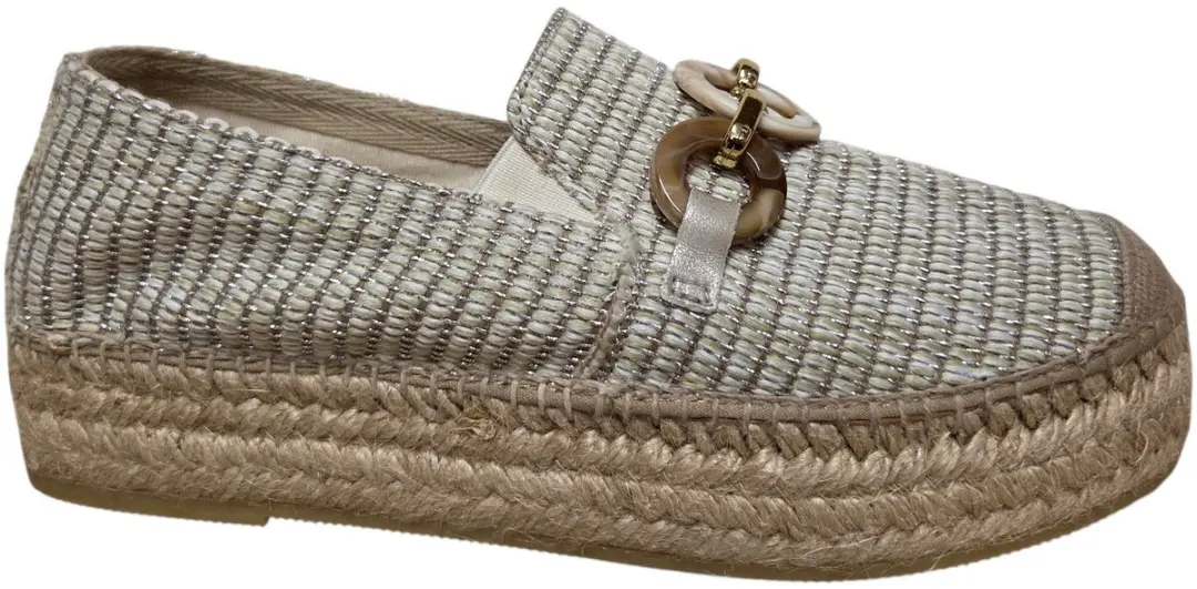 Viguera 2292 Loana Plata Instappers Platinum Textiel Dames