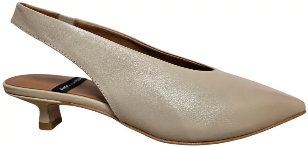 Angel Alarcon Sonia 26016 273B Next Latte Slingback Gebroken Wit Leer Dames