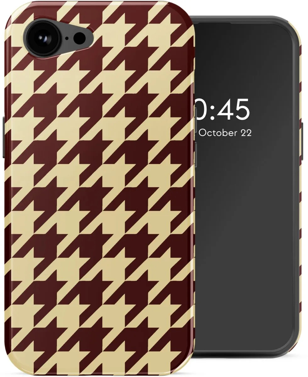 Selencia Hoesje iPhone 16e Pied-de-Poule