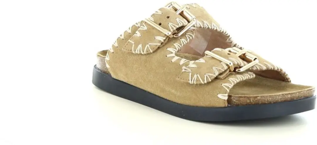 POSH by Poelman Saran Slides Taupe - afbeelding 2 van 6