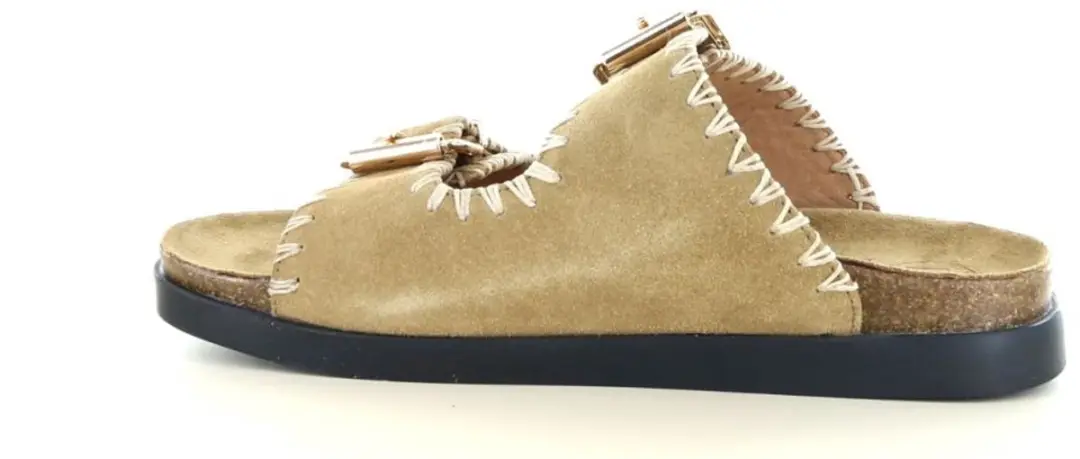POSH by Poelman Saran Slides Taupe - afbeelding 3 van 6