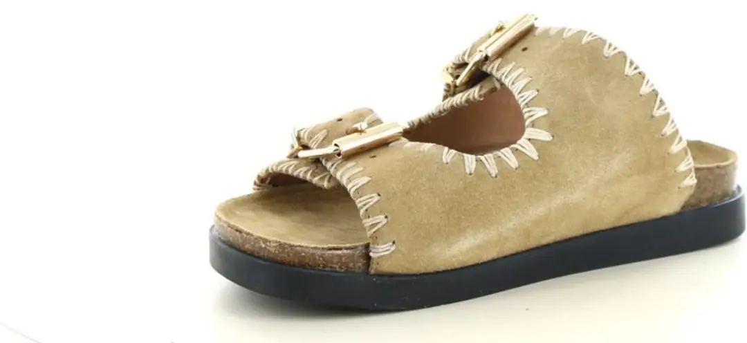 POSH by Poelman Saran Slides Taupe - afbeelding 4 van 6